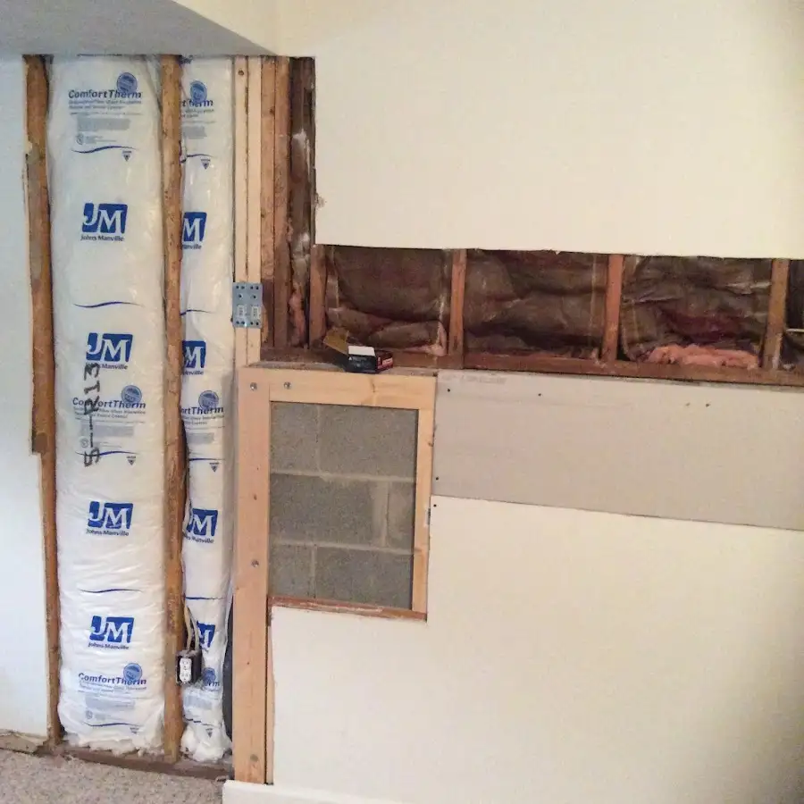Wall insulation replacement during Structural Drying in American Canyon